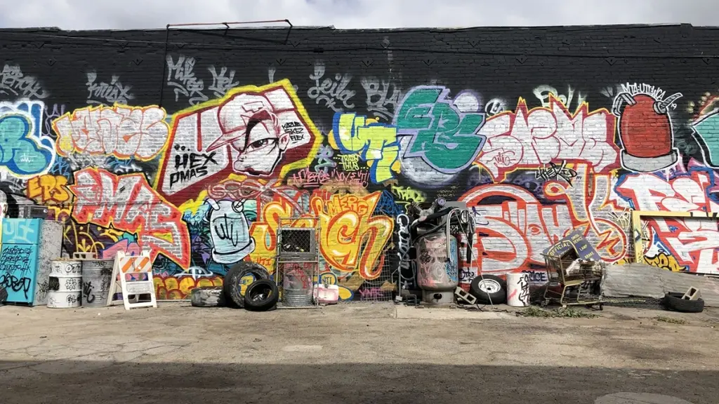 Graffiti on the wall. Los Angeles